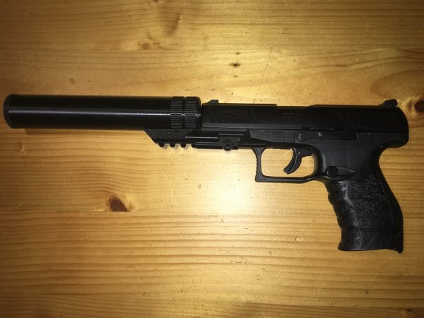 Silencer for Walther PPQ cal .43
