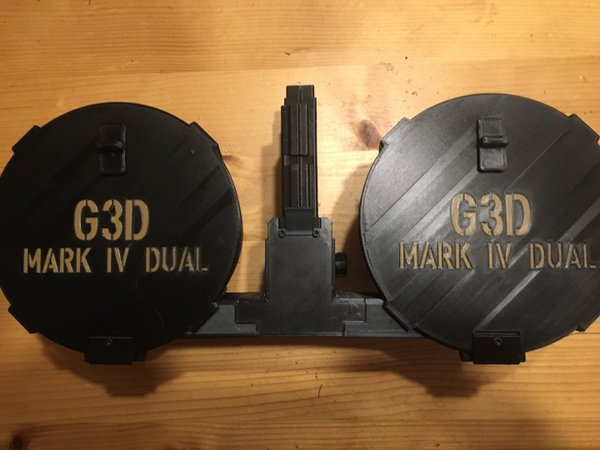 G3D Trommelmagazin Mark IV-DUAL OHNE Magazinadapter