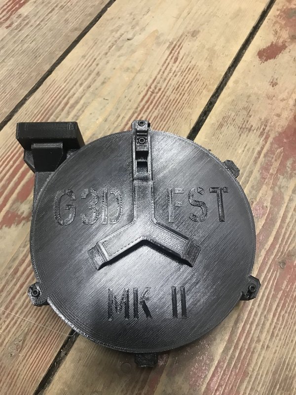G3D drum mag Mark V-FST MK II without mag-adaptor 56 First Strike or  round balls