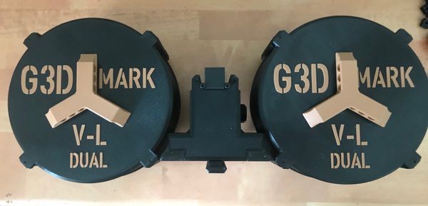 G3D Boxmag Mark V L -DUAL without mag-adaptor black